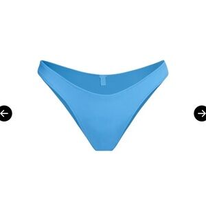 NWT SKIMS signature swim dipped mid coverage bikini bottoms color tide